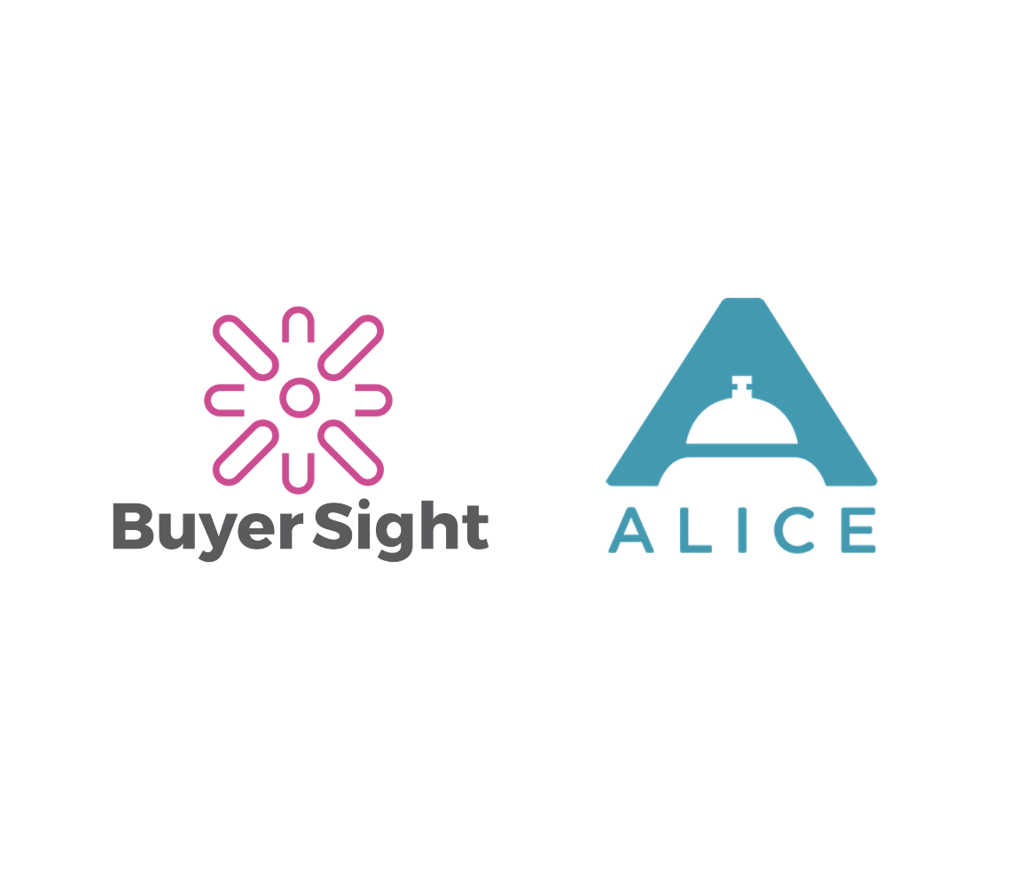 BuyerSight and ALICE logos